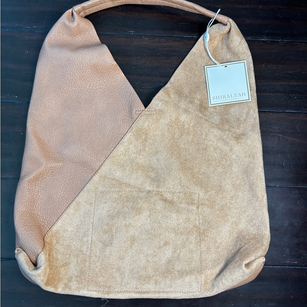 Shiraleah Tan Suede and Leather Women's Bag